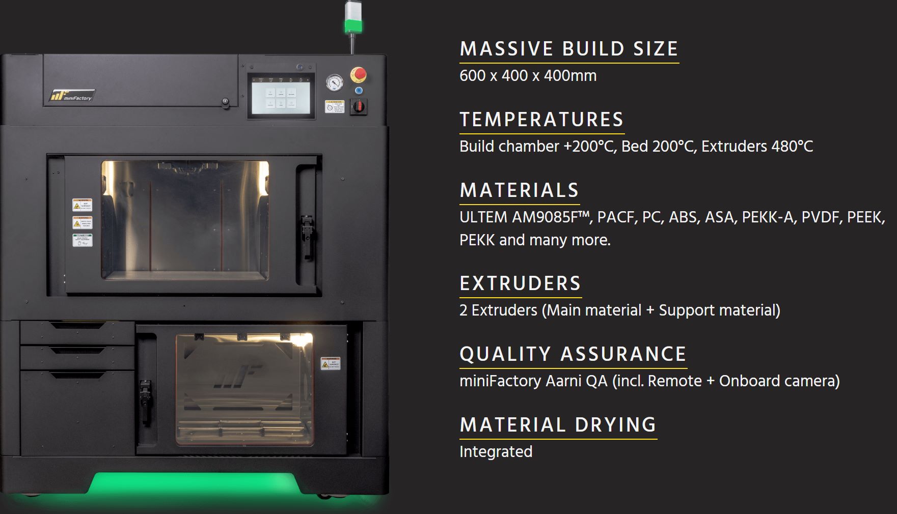 miniFactory 的新型 Ignite 3D 打印机